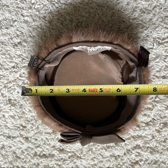 Vintage 1960’s Montaldo’s Mink Fur Pillbox Hat - Picture 14 of 14